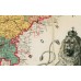 Nástěnná mapa KRÁLOVSTVÍ ČESKÉ 1883