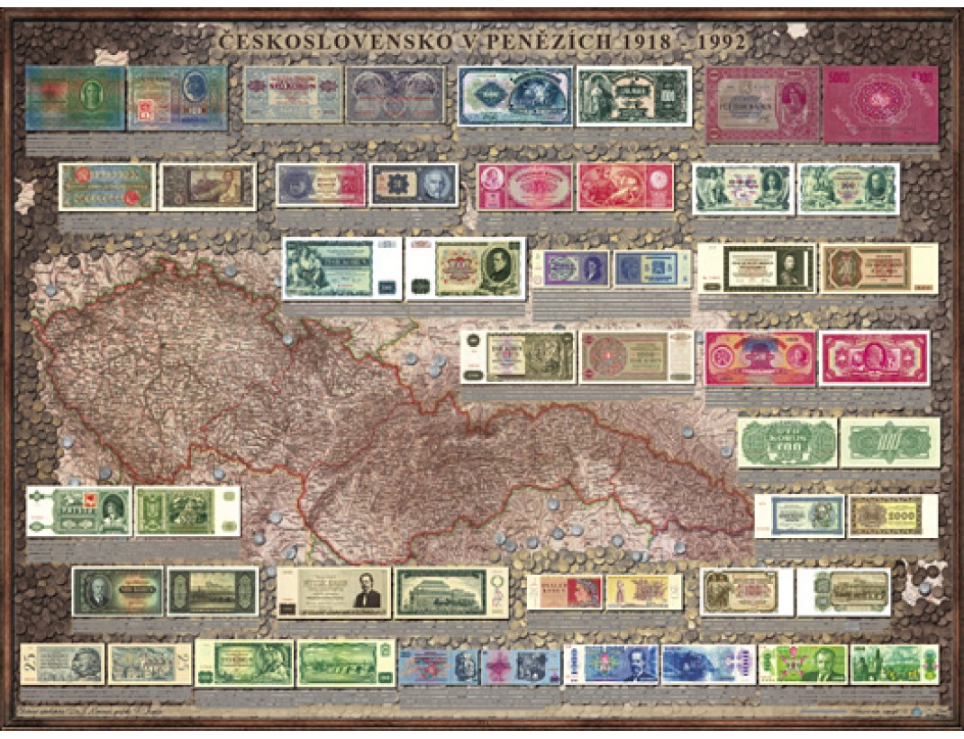 Peněžní mapa Československa
