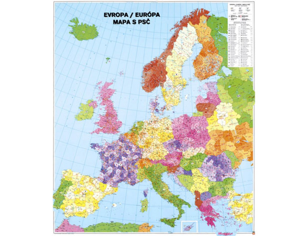 Nástěnná mapa SPEDIČNÍ EVROPA
